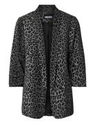 Pcbosella 3/4 Printed Blazer Noos Bc Blazers Single Breasted Blazers B...