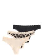 Brief Thong Reg Co Emelie Lace G-streng Undertøj Multi/patterned Linde...