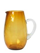 Hammered Jug Home Tableware Jugs & Carafes Water Carafes & Jugs Yellow...