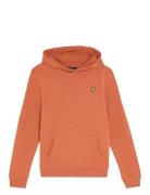 Pullover Hoodie Tops Sweatshirts & Hoodies Hoodies Orange Lyle & Scott