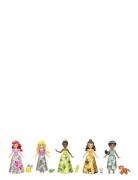 Disney Princess & Friends Set With 5 Small Dolls In Sparkling Outfits ...