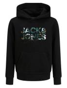 Jjgeplas Sweat Hood Jnr Tops Sweatshirts & Hoodies Hoodies Black Jack ...