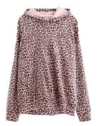 Sweatshirt Hood Velour Tops Sweatshirts & Hoodies Hoodies Pink Lindex