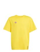 J Sim Gfx T Tops T-Kortærmet Skjorte Yellow Adidas Sportswear