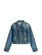 Pleated Trucker Jacket Ci2037 Jakke Denimjakke Blue Tommy Jeans