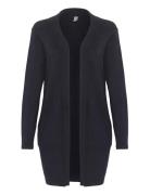 Cuannemarie Long Cardigan Tops Knitwear Cardigans Black Culture