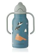 Kimmie Water Bottle 250 Ml Home Meal Time Blue Liewood