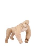 Mini Gorilla Home Decoration Decorative Accessories-details Wooden Fig...