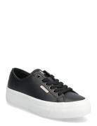 Vulc Flatform Lth Low-top Sneakers Black Calvin Klein