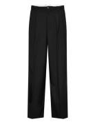 Low Waist Loose Fit Suit Trousers Bottoms Trousers Formal Black Weekda...