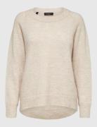 Slflulu Ls Knit O-Neck Noos Tops Knitwear Jumpers Pink Selected