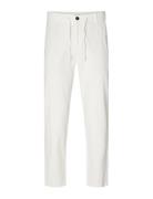 Slh172-Slimtape Brody Linen Bld Pnt Bottoms Trousers Linen Trousers Wh...