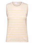 Slfberga Sl Knit O-Neck Tops Knitwear Jumpers Beige Selected