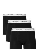 Slhliam 3-Pack Trunk Noos Boxershorts Black Selected