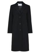 Slfnew Alma Wool Coat Noos Outerwear Coats Winter Coats Black Selected