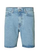 Slhreg Alex Light Blue Denim Shorts Bottoms Shorts Denim Blue Selected