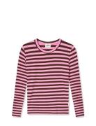 5X5 Classic Stripe Talika Top Tops T-shirts Long-sleeved T-Skjorte Pin...