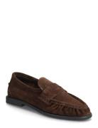 Elmira Suede Shoes Flat Loafers Brown Pavement