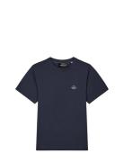 Cotton Jersey Frode Logo Tee Fav Tops T-Kortærmet Skjorte Navy Mads Nø...