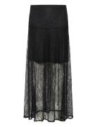 Milenasz Skirt Skirts Maxi Skirts Black Saint Tropez