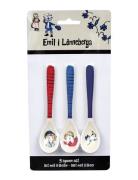 Emil I Lönneberga 3 Spoon Set Home Meal Time Cutlery Multi/patterned E...