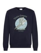 Hunted Sweatshirt Tops Sweatshirts & Hoodies Sweatshirts Navy Makia