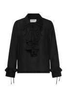 Lesienna Tops Blouses Long-sleeved Black Munthe