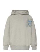 Tnpatrick Os Melange Hoodie Tops Sweatshirts & Hoodies Hoodies Grey Th...