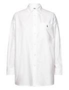The Big Cotton Oxford Shirt Tops Shirts Long-sleeved White Polo Ralph ...