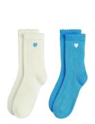 Pointelle 2-Pack Socks Socks & Tights Socks Multi/patterned Mini Rodin...