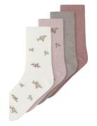 Nkfwak Wo/Bl 4P Sock Sokker Strømper Multi/patterned Name It