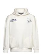 Sonic Hoodie Tops Sweatshirts & Hoodies Hoodies White Mango