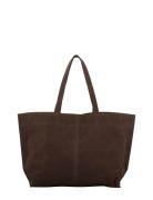 Suede Aubrey Bag Shopper Taske Brown Becksöndergaard