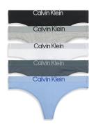 Thong 5Pk G-streng Undertøj Multi/patterned Calvin Klein