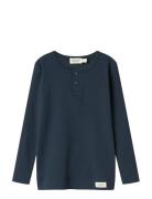 Tee Ls Tops T-shirts Long-sleeved T-Skjorte Navy MarMar Copenhagen