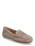 Barnsbury Suede Loafer Loafers Flade Sko Brown Lauren Ralph Lauren