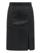 Onloline Life Faux Suede Skirt Otw Skirts Short Skirts Black ONLY