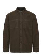 Barbour Regular Moleskin Overshirt Designers Overshirts Khaki Green Ba...