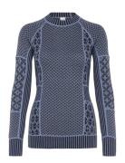 Smekker Ls Sport Base Layer Tops Blue Kari Traa