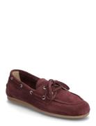 Marin Shoes Flat Loafers Burgundy Pavement