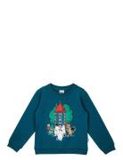 Festlighet Collegetröja Tops Sweatshirts & Hoodies Sweatshirts Blue MU...