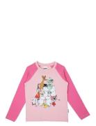 Klassfoto Tröja Tops T-shirts Long-sleeved T-Skjorte Pink MUMIN