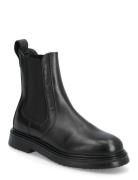 Emilie Shoes Boots Ankle Boots Ankle Boots Flat Heel Black Pavement