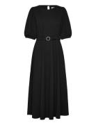Clemence Dress Knælang Kjole Black Jumperfabriken