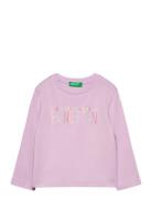 T-Shirt L/S Tops T-shirts Long-sleeved T-Skjorte Pink United Colors Of...