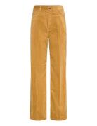 Cotton Corduroy Wide-Leg Pant Bottoms Trousers Wide Leg Beige Polo Ral...