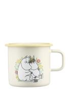 Moomin Enamel Mug Flowers 5,5Dl Home Tableware Cups & Mugs Coffee Cups...
