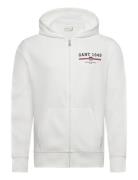 Graphic Full Zip Hoodie Tops Sweatshirts & Hoodies Hoodies White GANT