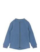 Wool Jacket Outerwear Fleece Outerwear Fleece Jackets Blue Mikk-line