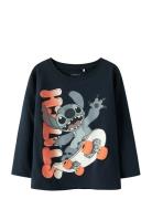 Nmmadri Stitch Ls Nreg Top Box Wdi Tops T-shirts Long-sleeved T-Skjort...